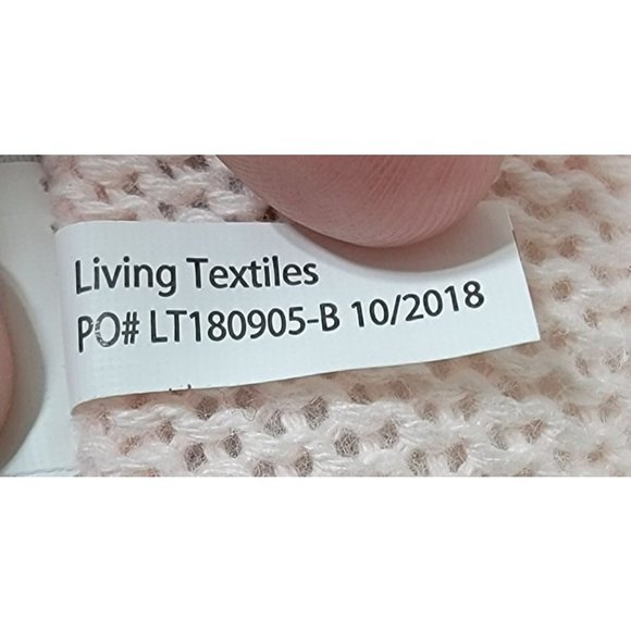 Living Textiles Kenzie Unicorn Plush Rattle 16” Knit Pink White Stuffed Toy - Picture 10 of 10